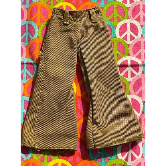 Bratz Boyz doll Brown Rust Pants Back Pockets Trousers - Picture 1 of 5